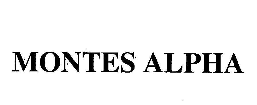 Mẫu nhãn hiệu MONTES ALPHA