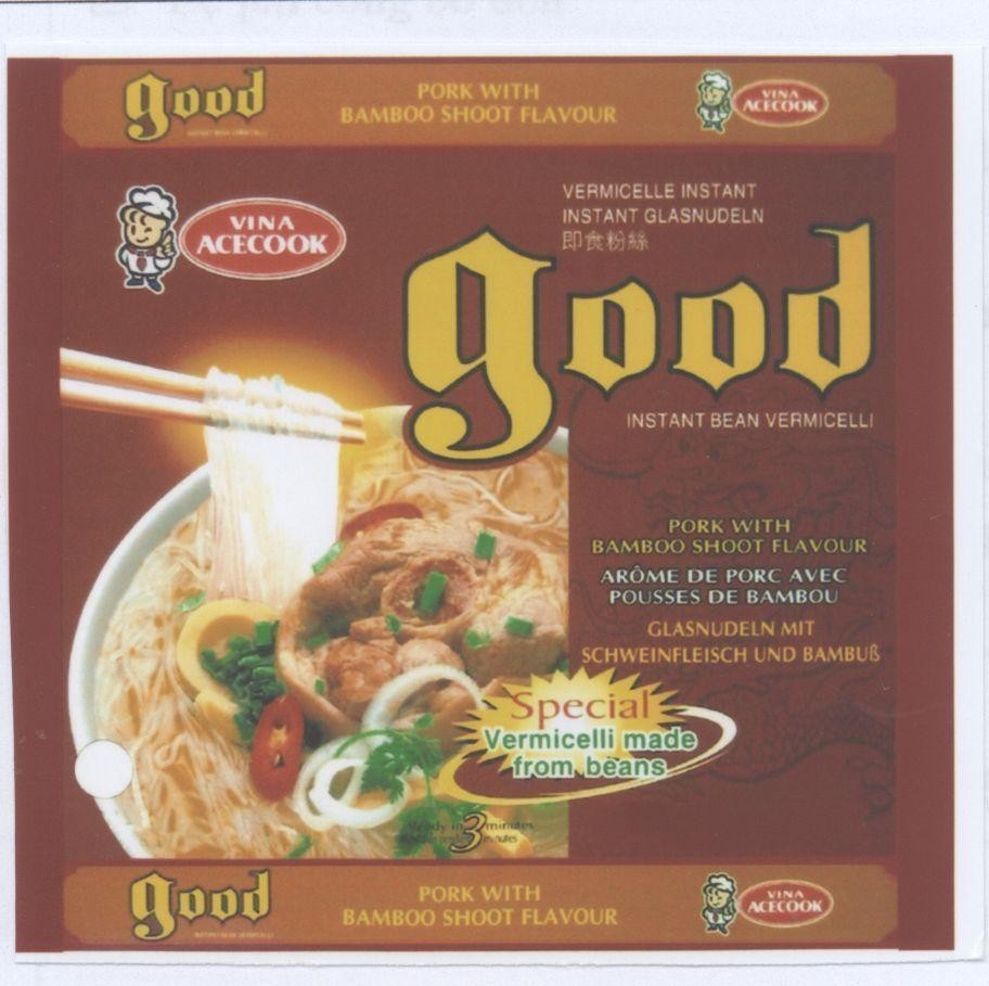 Mẫu nhãn hiệu GOOD VINA ACECOOK