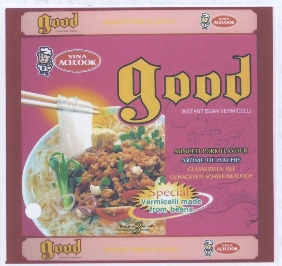Mẫu nhãn hiệu GOOD VINA ACECOOK