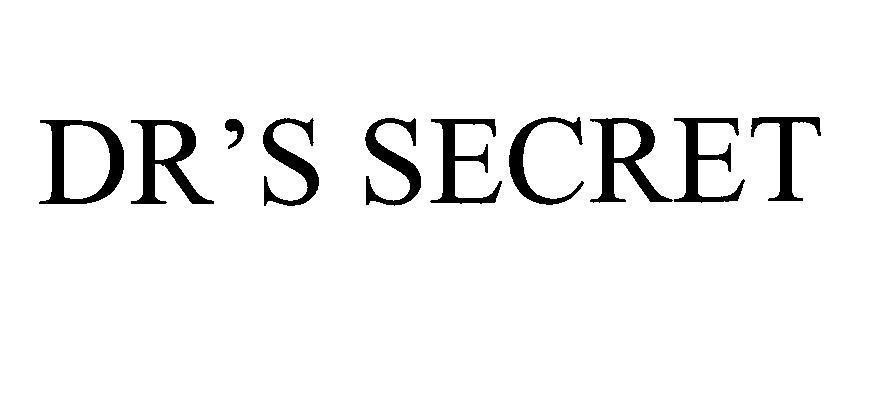 Mẫu nhãn hiệu DR'S SECRET