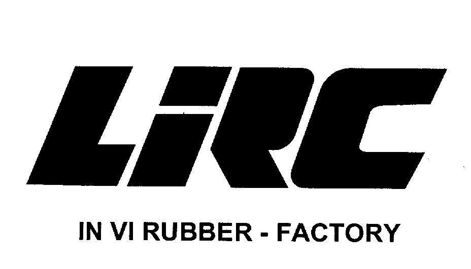 Mẫu nhãn hiệu LRC [LiRC] IN VI RUBBER FACTORY