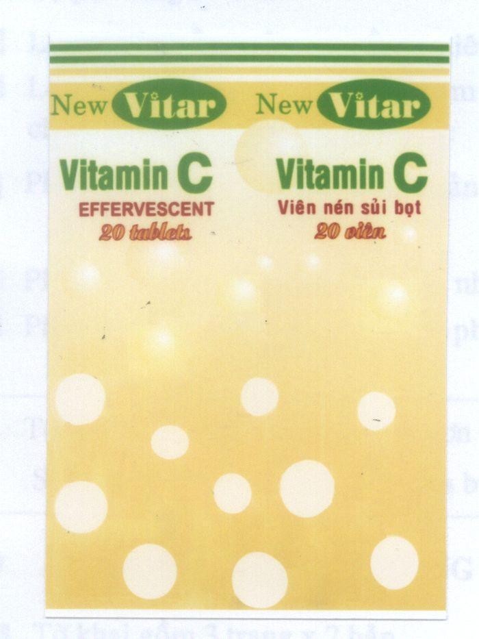 Mẫu nhãn hiệu NEW VITAR VITAMIN C EFFERVESCENT