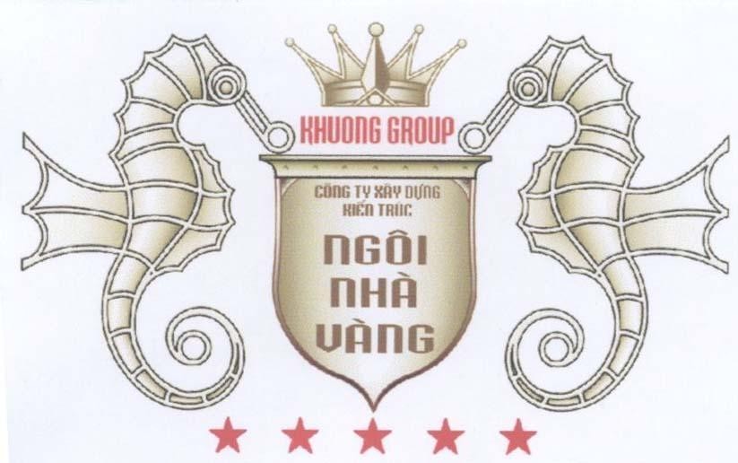 Mẫu nhãn hiệu Ngôi Nhà Vàng KHUONG GROUP