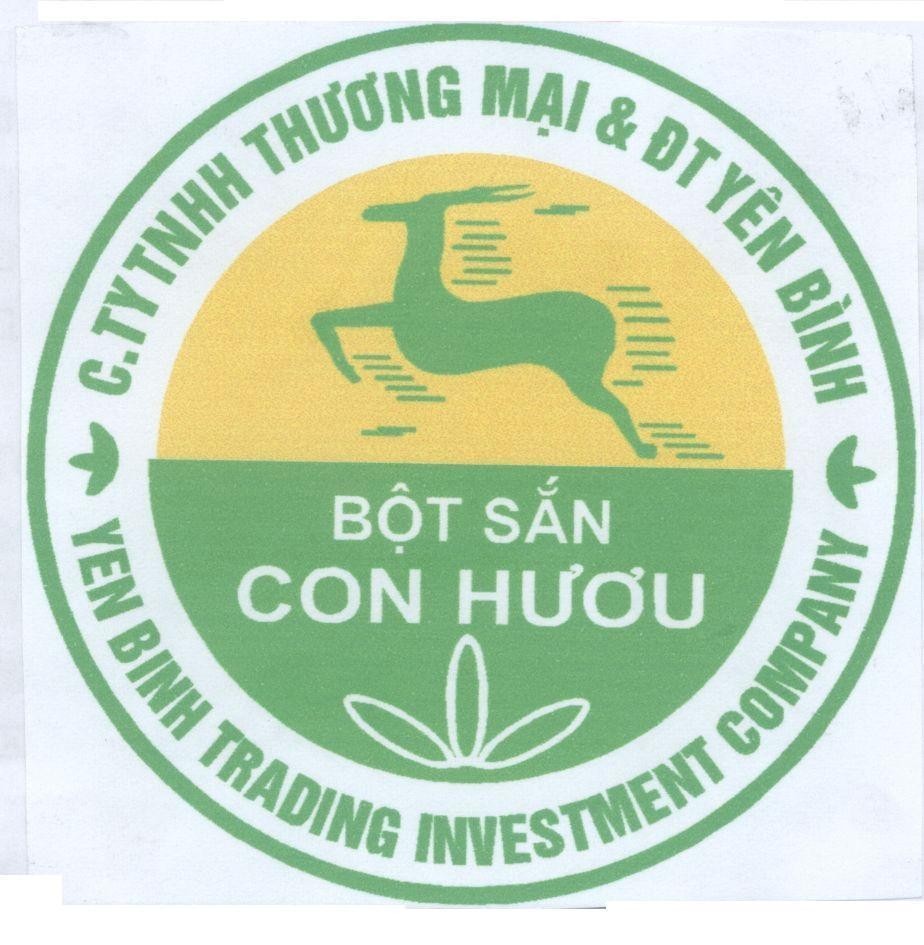 Mẫu nhãn hiệu Bột Sắn Con Hươu C.ty TNHH Thương Mại & ĐT Yên Bình