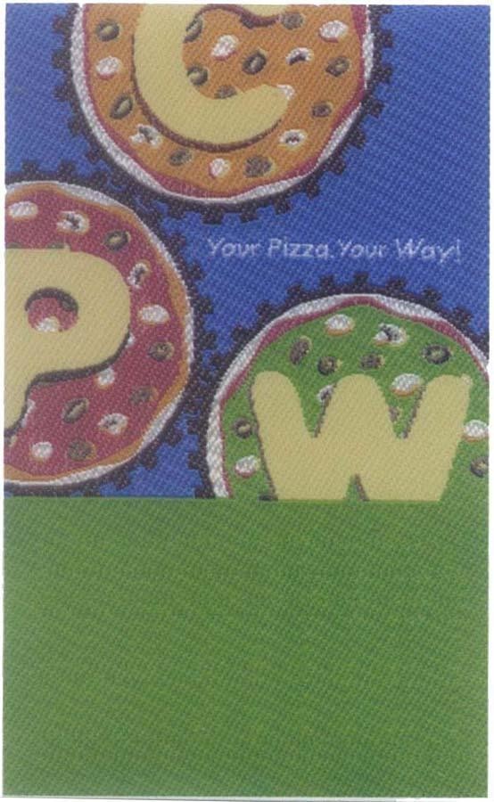 Mẫu nhãn hiệu CPW YOUR PIZZA YOUR WAY