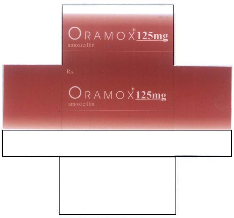 Mẫu nhãn hiệu ORAMOX AMOXICILLIN