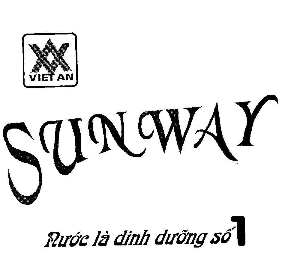 Mẫu nhãn hiệu V A VIET AN SUNWAY Nước là dinh dưỡng số 1