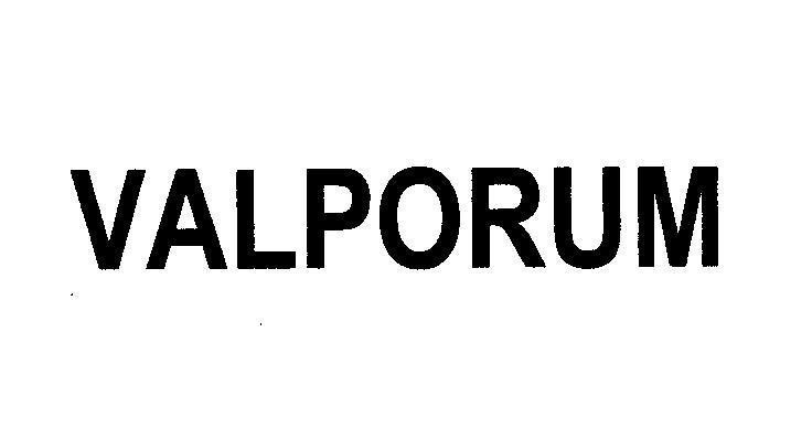Mẫu nhãn hiệu VALPORUM