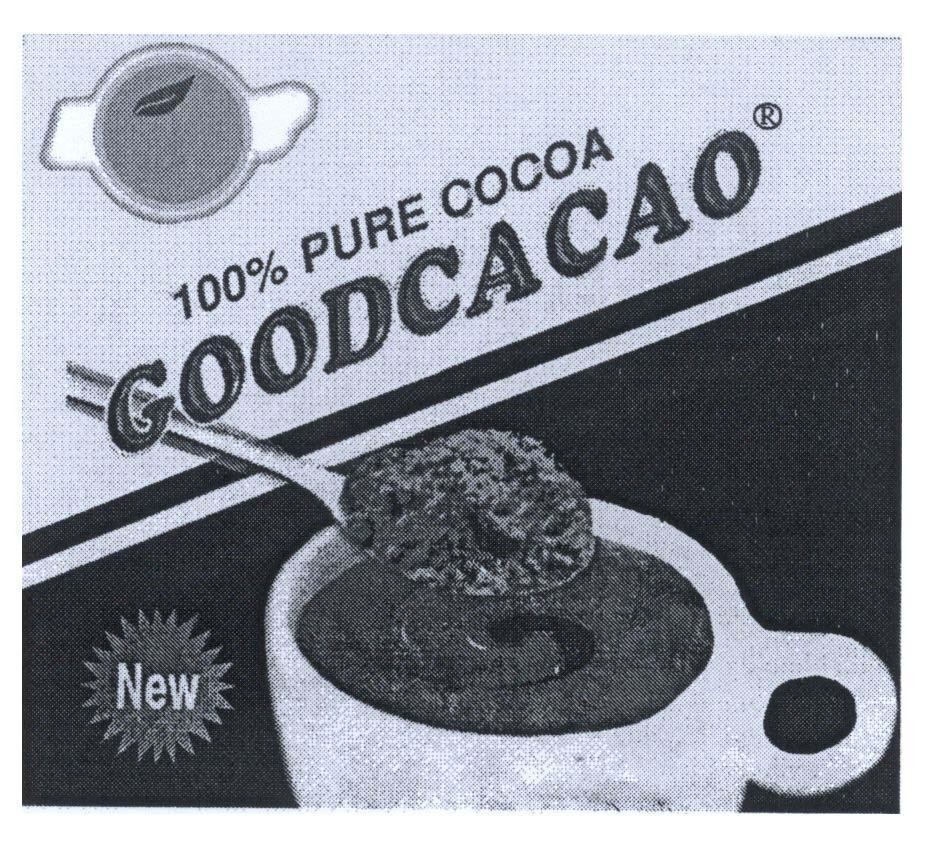 Mẫu nhãn hiệu GOODCACAO 100% PURE COCOA