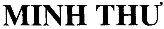 Mẫu nhãn hiệu Minh Thư