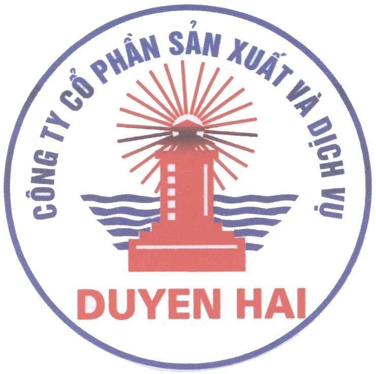 Mẫu nhãn hiệu DUYEN HAI Công ty cổ phần sản xuất và dịch vụ