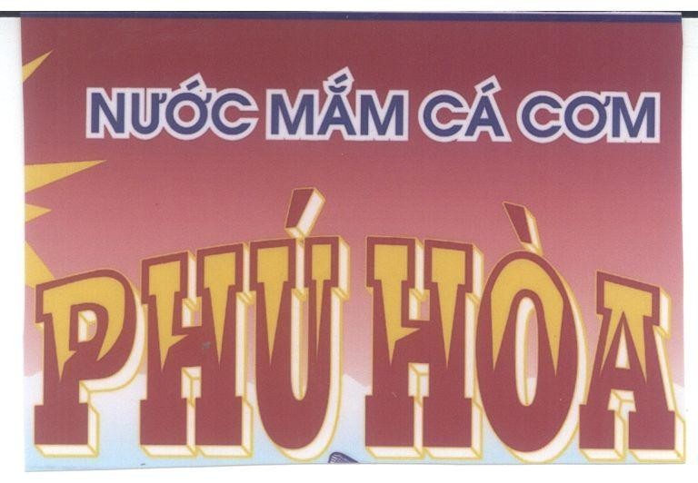 Mẫu nhãn hiệu Nước mắm Cá cơm Phú Hoà