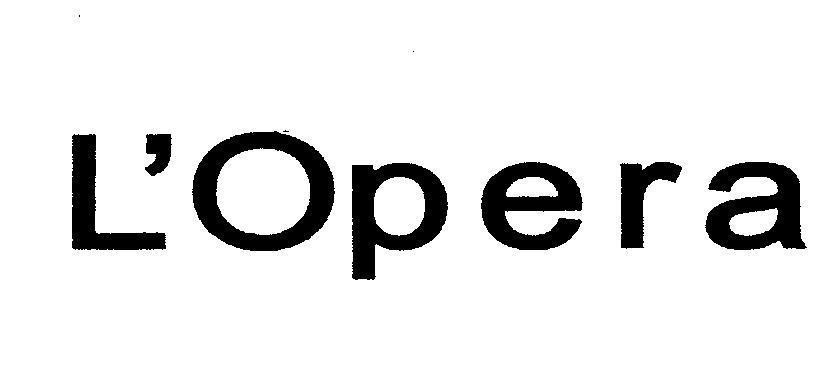 Mẫu nhãn hiệu L'Opera