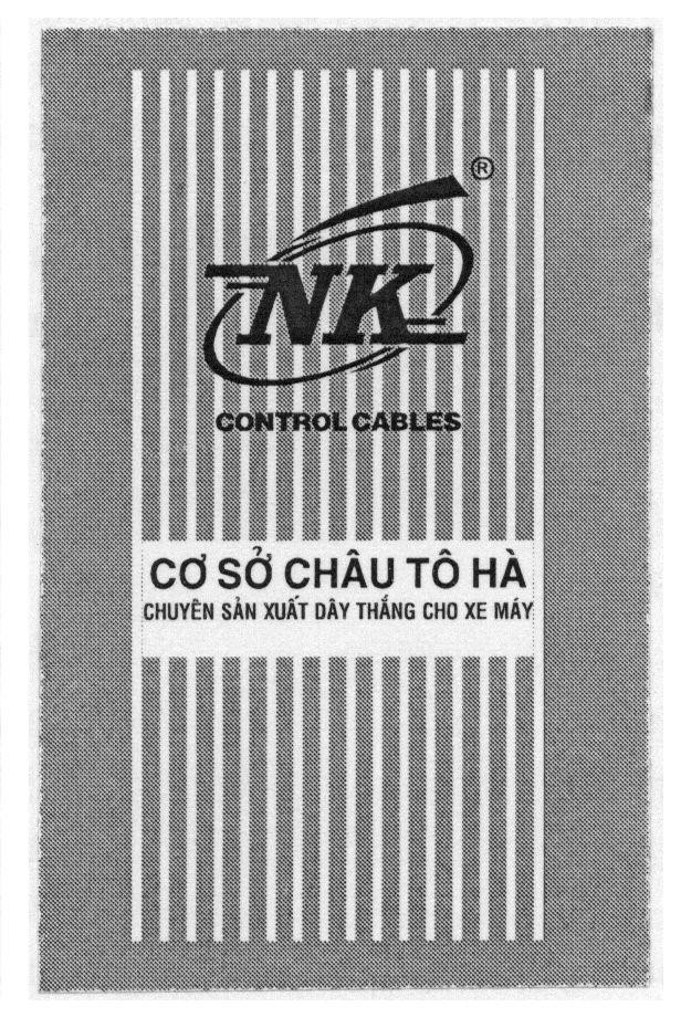 Mẫu nhãn hiệu NK CONTROL CABLES Cở sở Châu Tô Hà