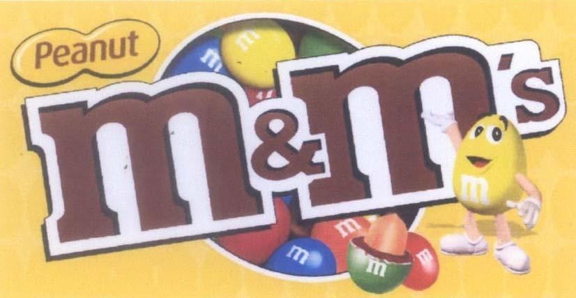 Mẫu nhãn hiệu m&m's Peanut m
