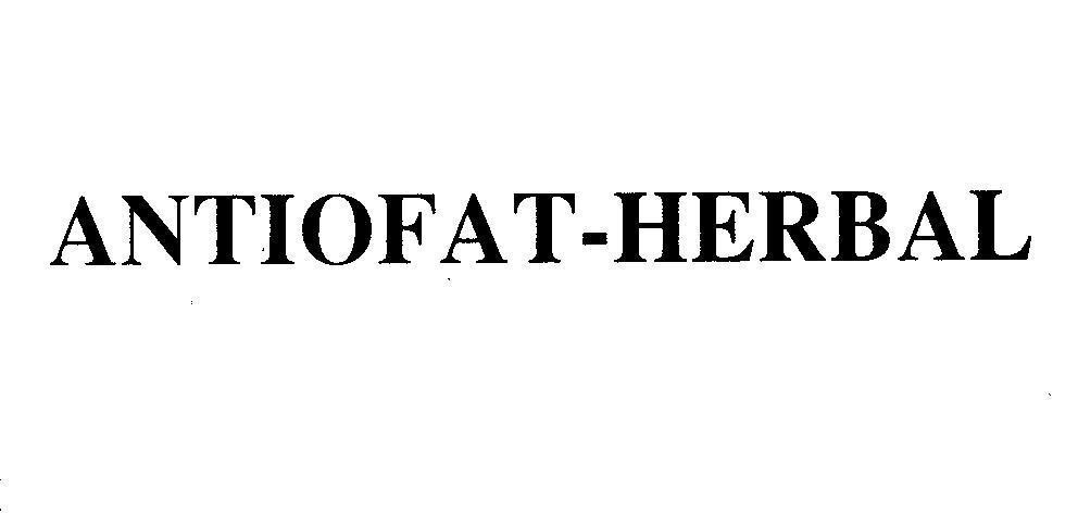 Mẫu nhãn hiệu ANTIOFAT-HERBAL