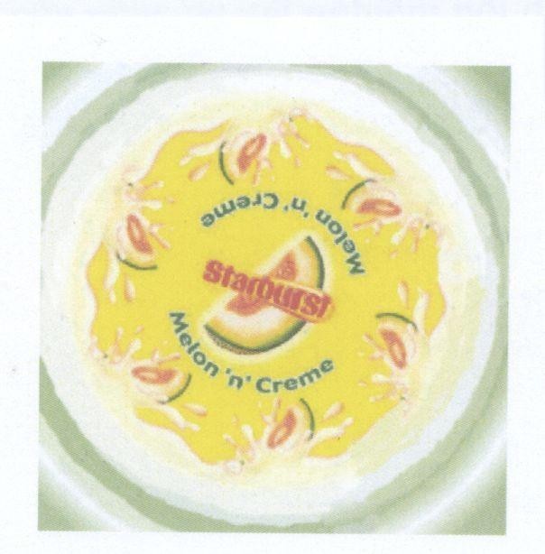 Mẫu nhãn hiệu STARBURST MELON 'N' CREME