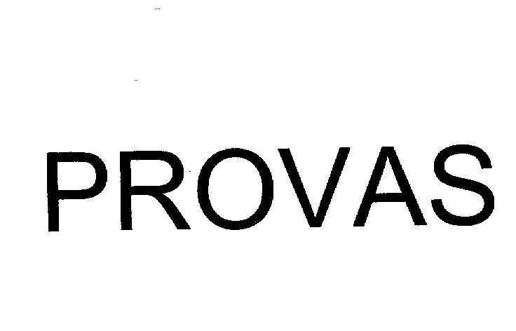 Mẫu nhãn hiệu PROVAS