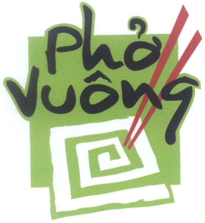 Mẫu nhãn hiệu Phở Vuông