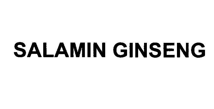Mẫu nhãn hiệu SALAMIN GINSENG