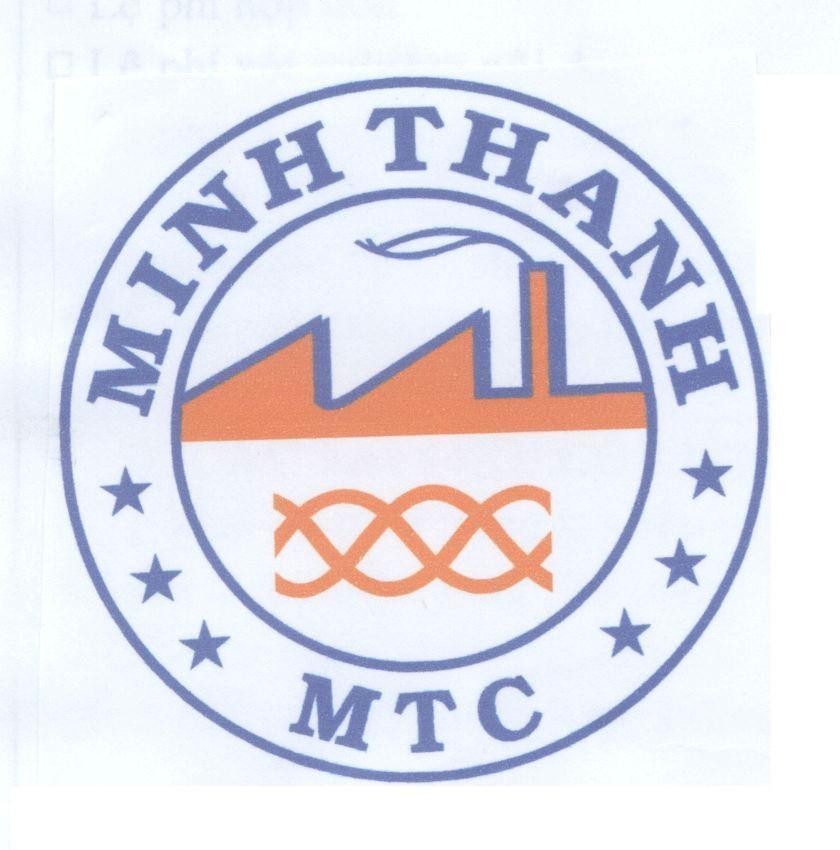 Mẫu nhãn hiệu MINH THANH MTC
