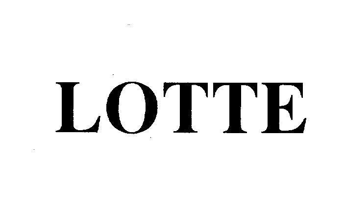 Mẫu nhãn hiệu LOTTE