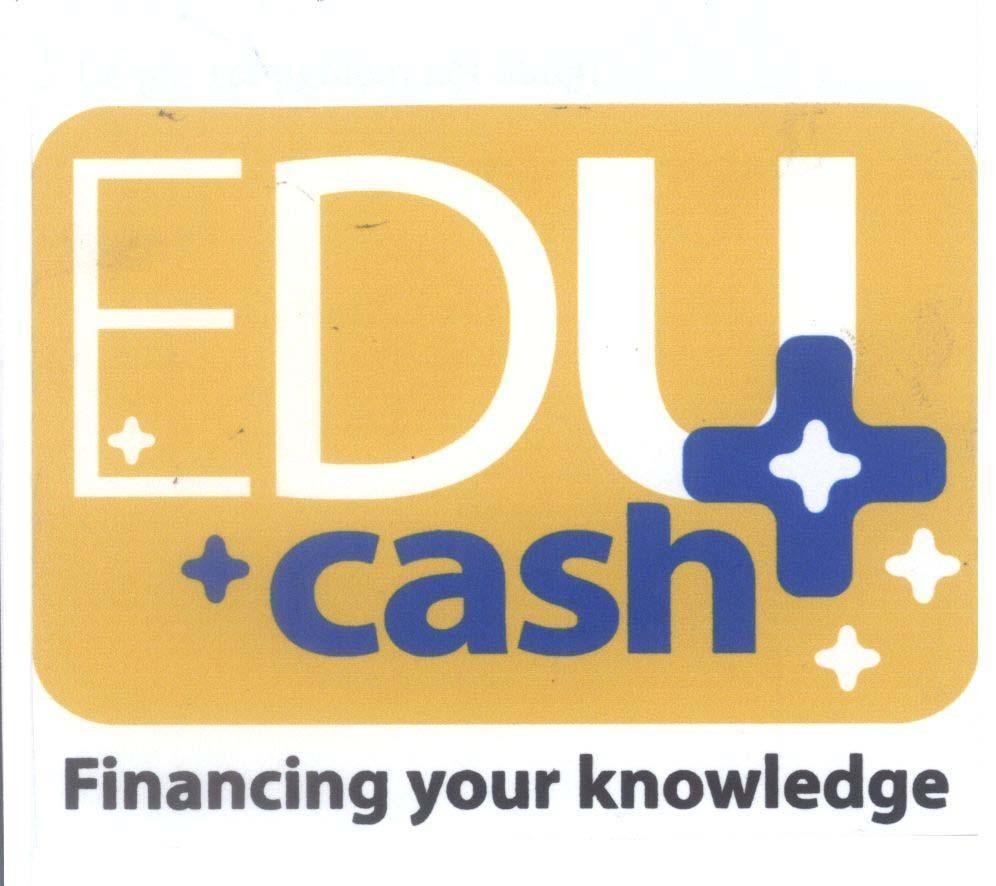 Mẫu nhãn hiệu EDU cash Financing your knowledge