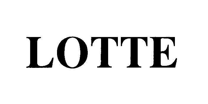 Mẫu nhãn hiệu LOTTE