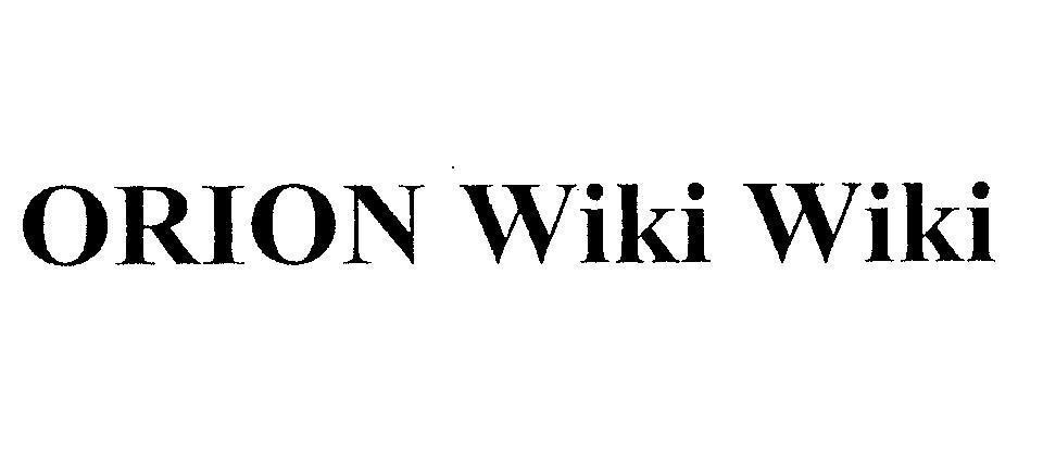 Mẫu nhãn hiệu ORION Wiki Wiki