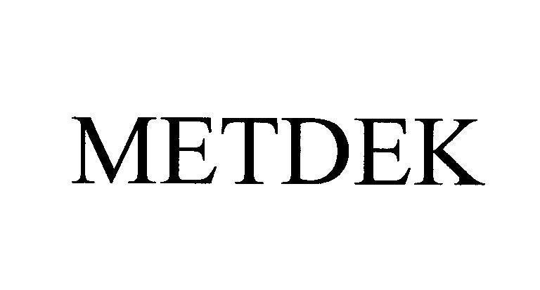 Mẫu nhãn hiệu METDEK