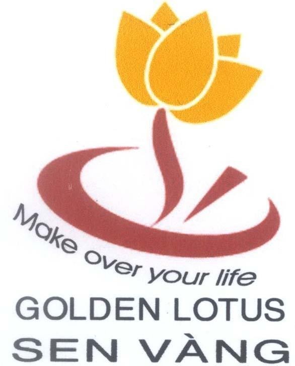 Mẫu nhãn hiệu GOLDEN LOTUS Sen Vàng MAKE OVER YOUR LIFE
