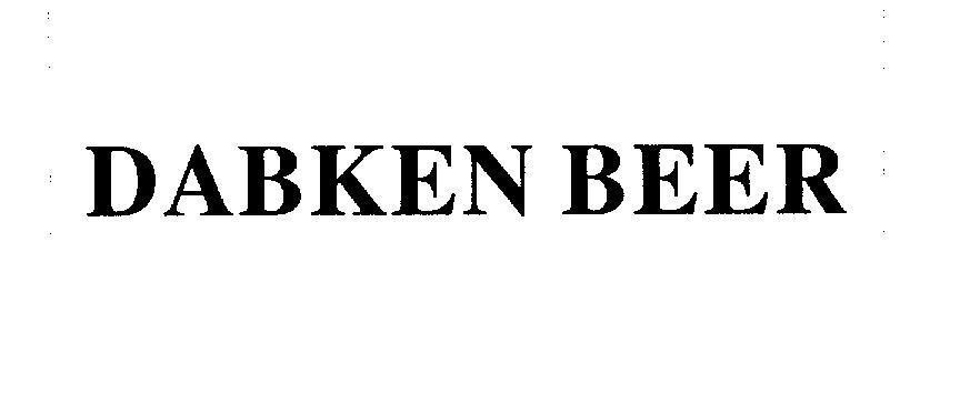 Mẫu nhãn hiệu DABKEN BEER