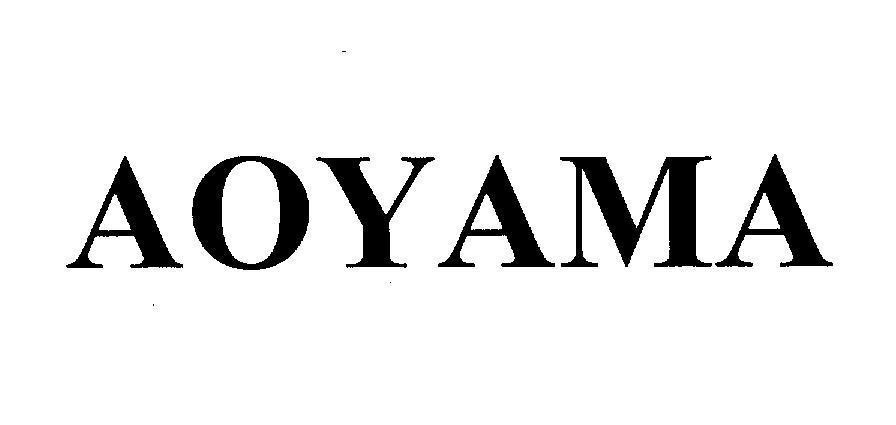 Mẫu nhãn hiệu AOYAMA