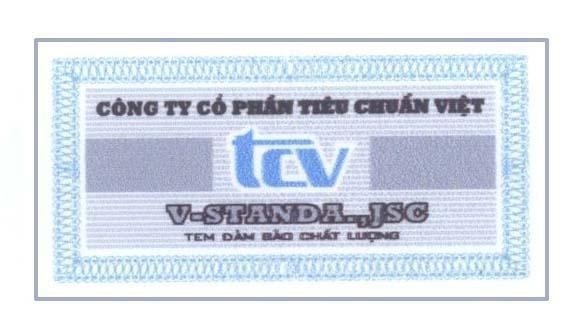 Mẫu nhãn hiệu tcv V-STANDA JSC Công ty cổ phần tiêu chuẩn Việt