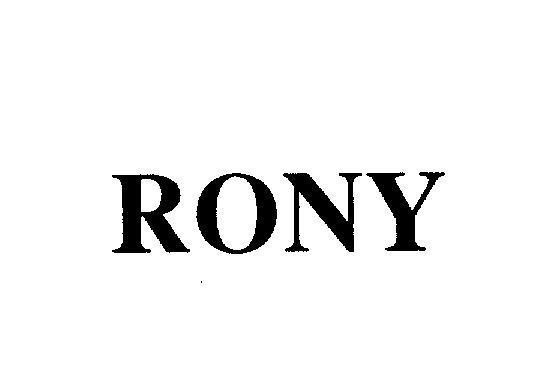 Mẫu nhãn hiệu RONY
