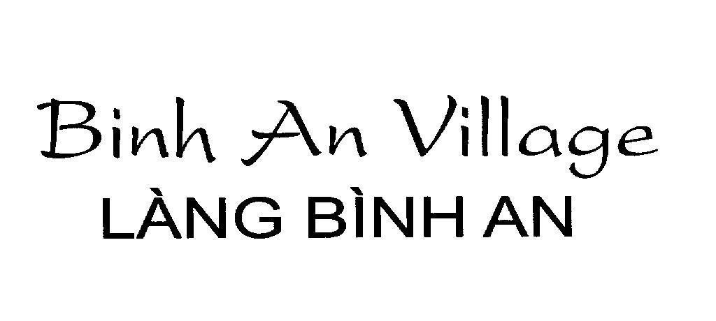 Mẫu nhãn hiệu BINH AN VILLAGE làng Bình An