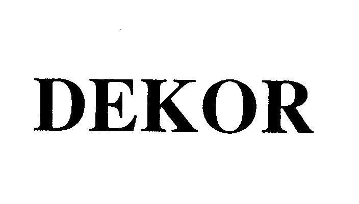 Mẫu nhãn hiệu DEKOR