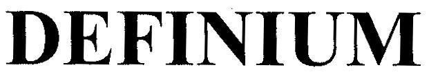 Mẫu nhãn hiệu DEFINIUM