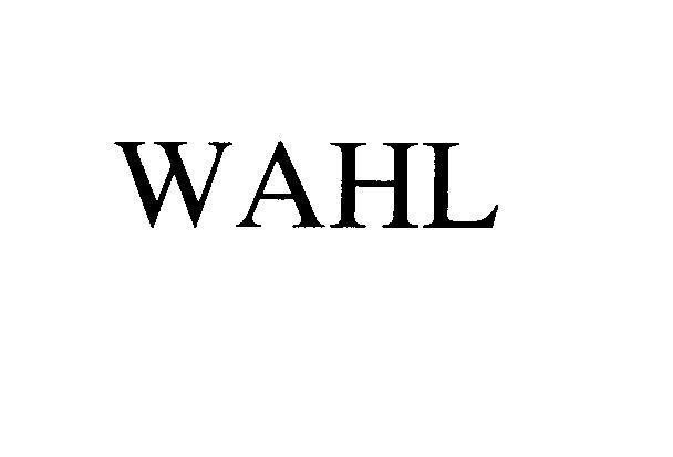 Mẫu nhãn hiệu WAHL