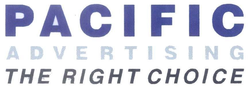 Mẫu nhãn hiệu PACIFIC ADVERTISING THE RIGHT CHOICE