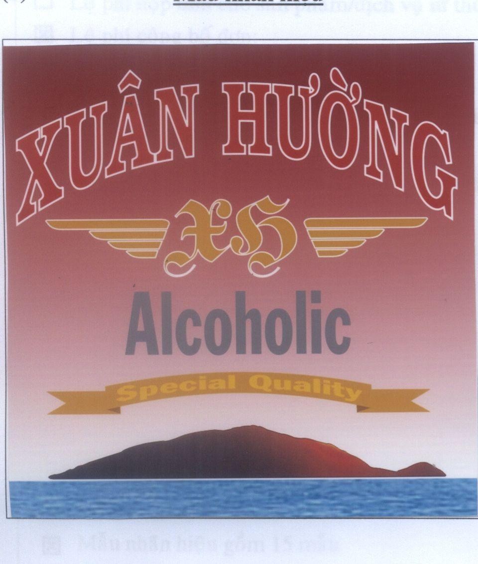 Mẫu nhãn hiệu Xuân Hường xh Alcoholic Special quality