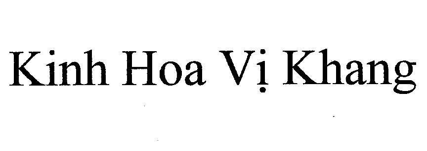 Mẫu nhãn hiệu Kinh Hoa Vị Khang