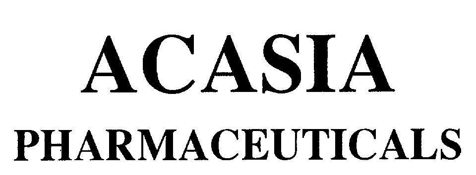 Mẫu nhãn hiệu ACASIA PHARMACEUTICALS