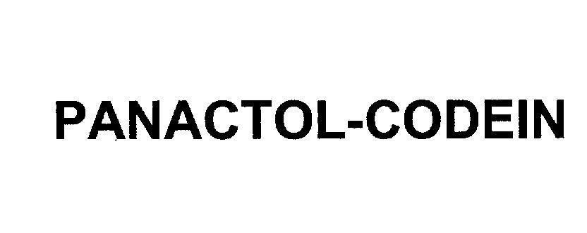 Mẫu nhãn hiệu PANACTOL-CODEIN