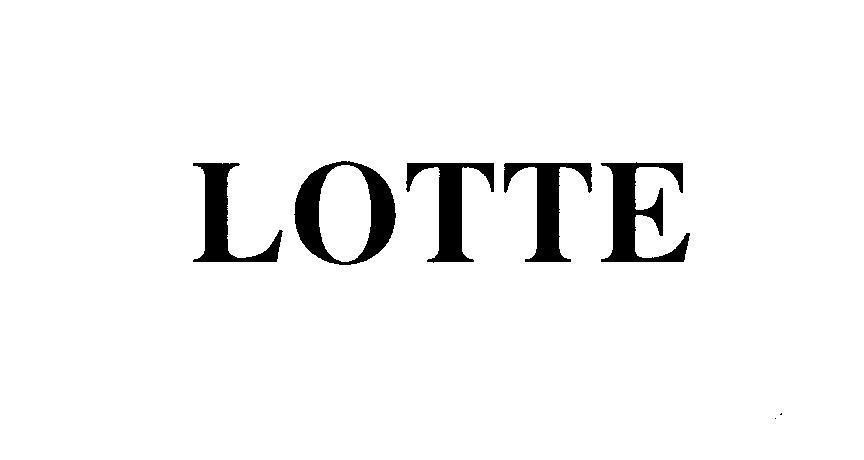 Mẫu nhãn hiệu LOTTE