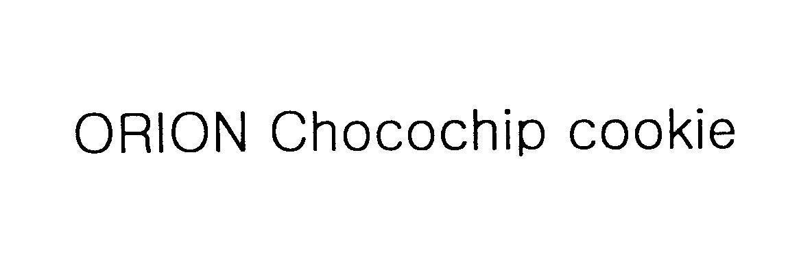 Mẫu nhãn hiệu ORION CHOCOCHIP COOKIE
