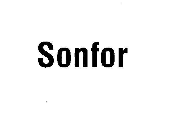 Mẫu nhãn hiệu SONFOR