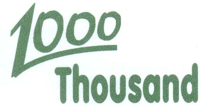Mẫu nhãn hiệu 1000 THOUSAND