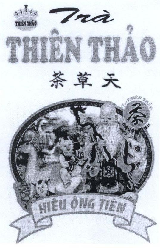 Mẫu nhãn hiệu Trà Thiên Thảo hiệu ông tiên
