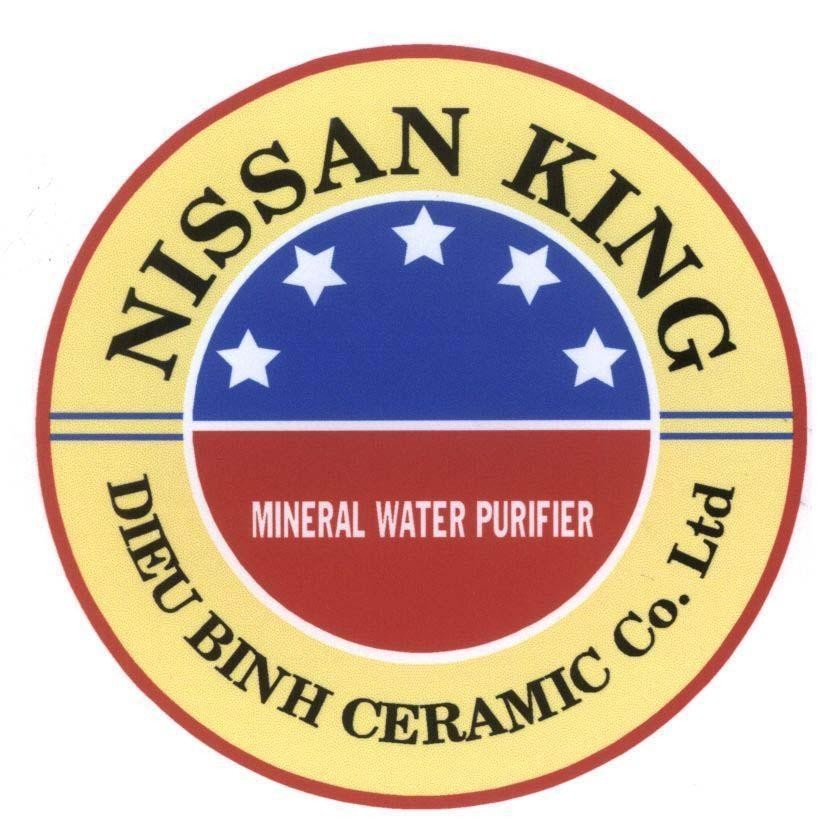 Mẫu nhãn hiệu NISSAN KING MINERAL WATER PURIFIER DIEU BINH CERAMIC Co. Ltd
